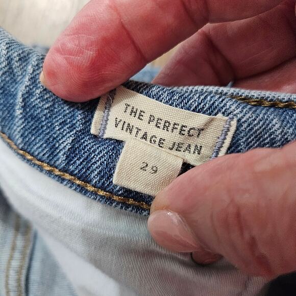 Madewell The Perfect Vintage Jean Women's Size 29 High Rise Blue Denim Jeans - Picture 8 of 13
